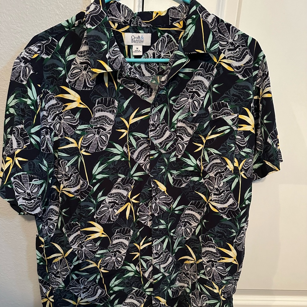 Hawaiian Tiki Shirt Mens Med